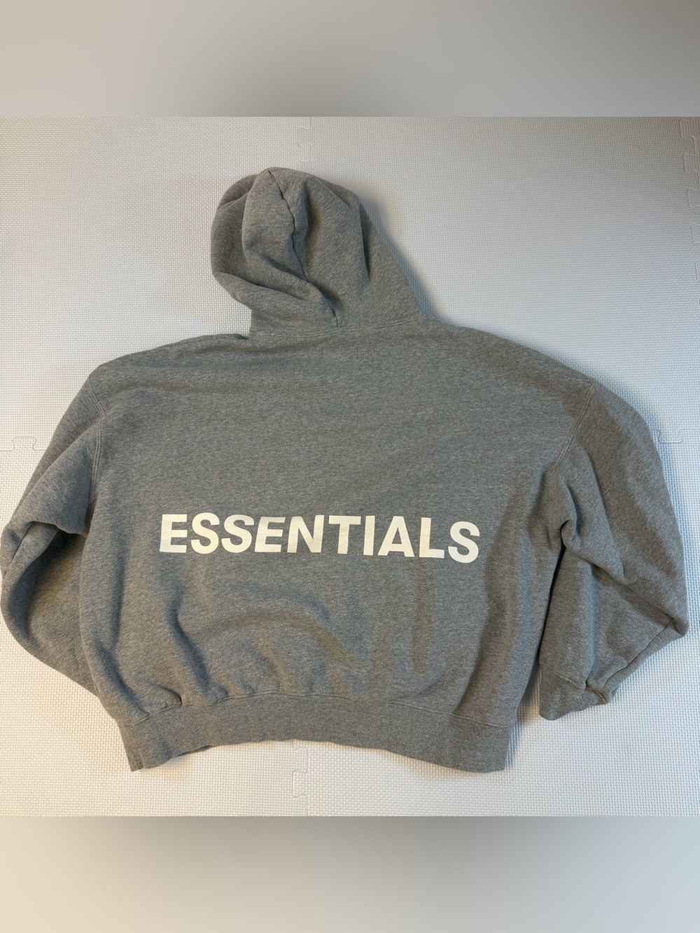 Men's Gray essentials fear of god Sweater Hoodie size large